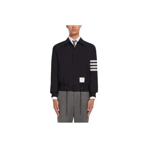 THOM BROWNE Мужские куртки морского синего цвета