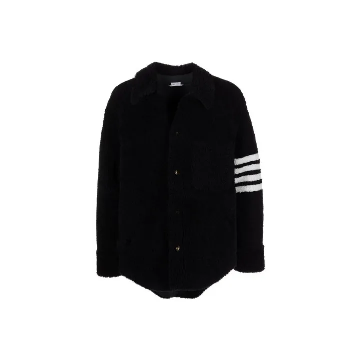 THOM BROWNE 4 Bar Shearling Jacket