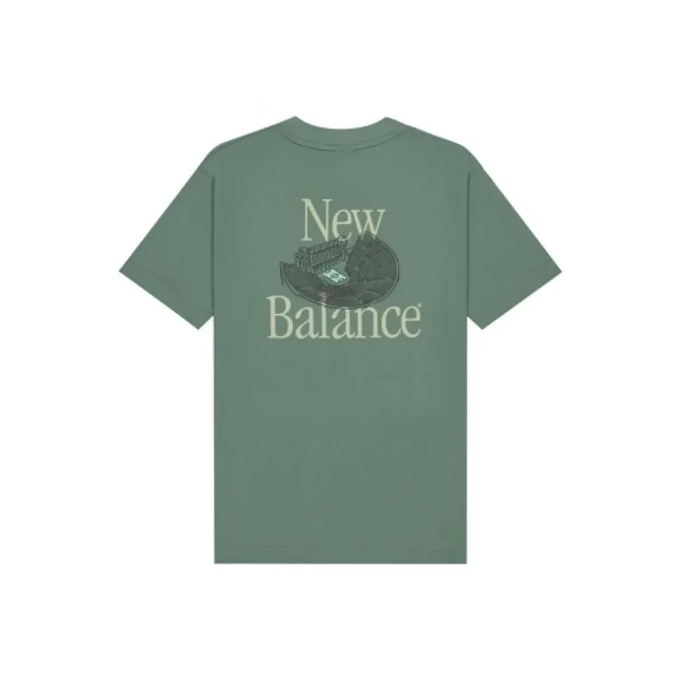 New Balance SS25 T Рубашка Мужская Армейский зеленый DKJ