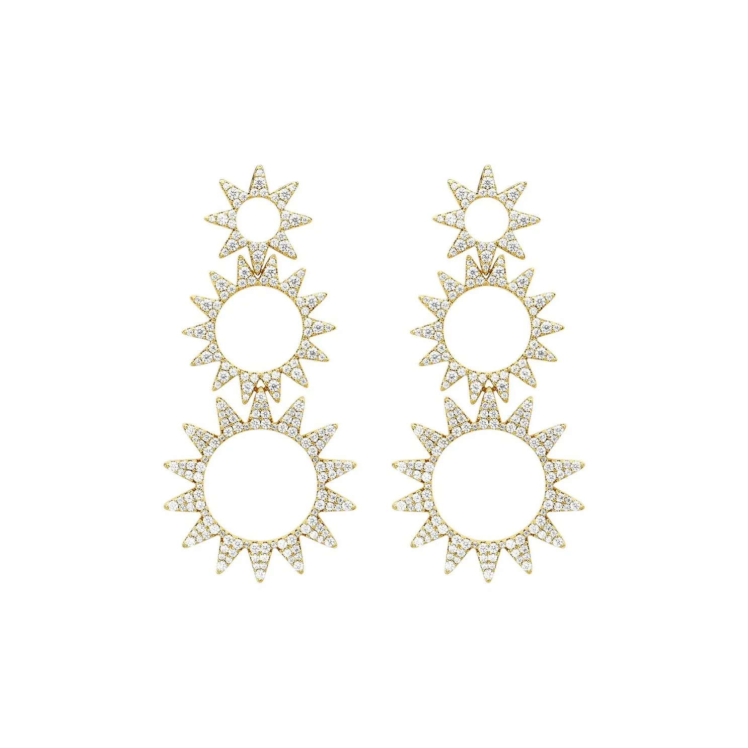 Apm Monaco Серьги из сплава унисекс золото