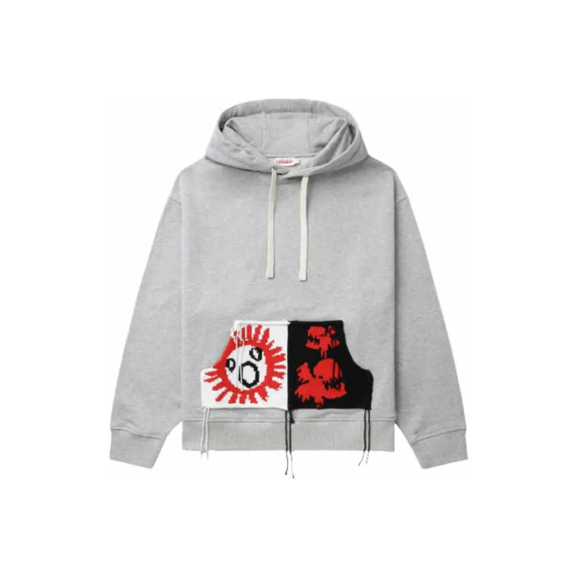 In The Style Plus x Gemma Collins motif hoodie in grey