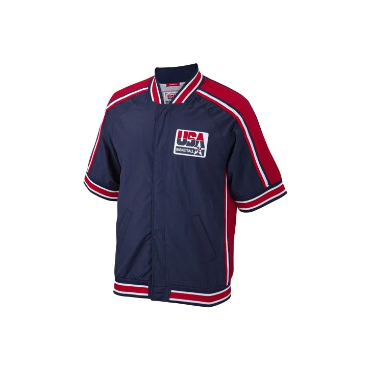 Mitchell Ness Jackets Unisex Navy Blue