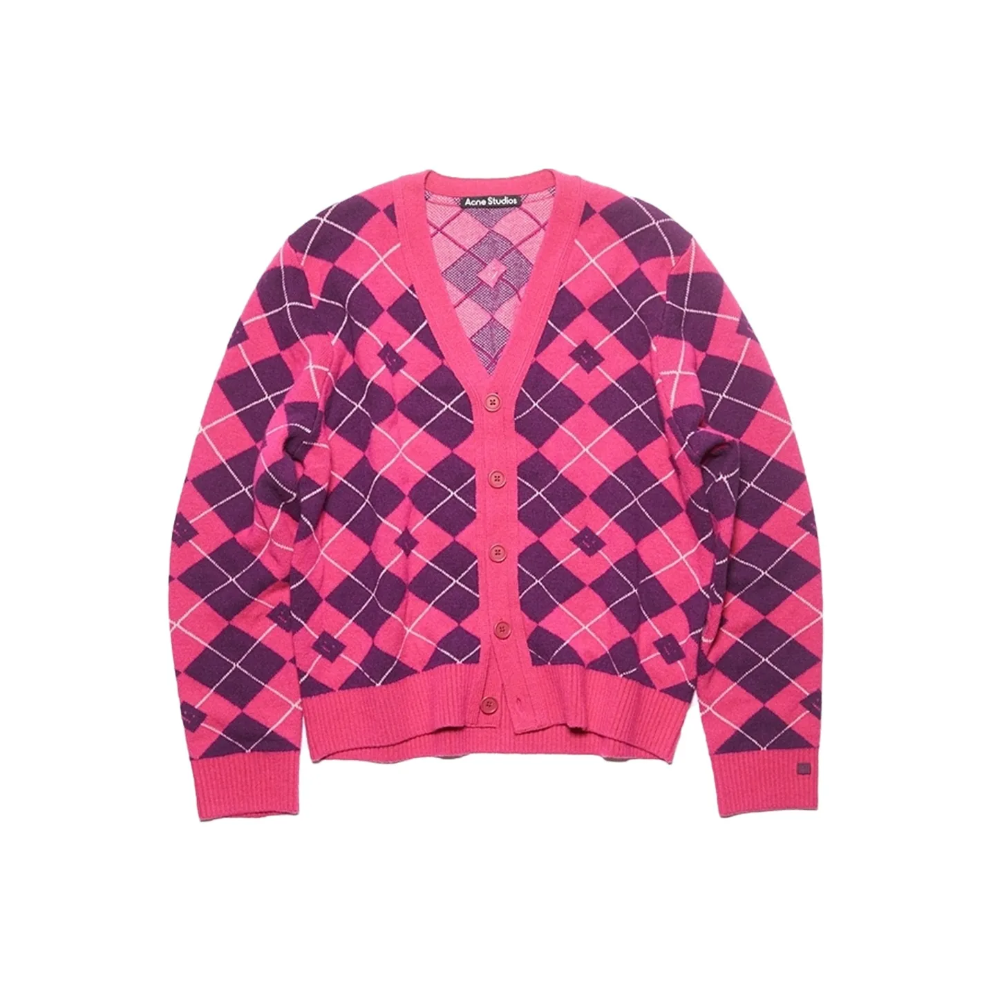 ACNE STUDIOS FW23 Свитер Унисекс Ярко-розовый Красный