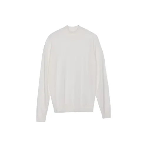 JOHN SMEDLEY Белый Мужские Свитеры