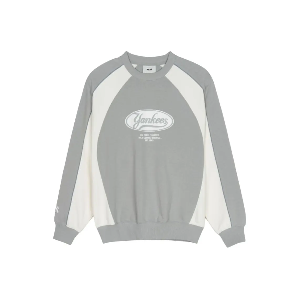 MLB Base Logo New York Yankees Свитшот Мужской Светло-Серый