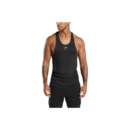 GYMSHARK Черные Мужские Майки
