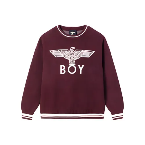 BOY LONDON Новогодний бордовый унисекс свитеры