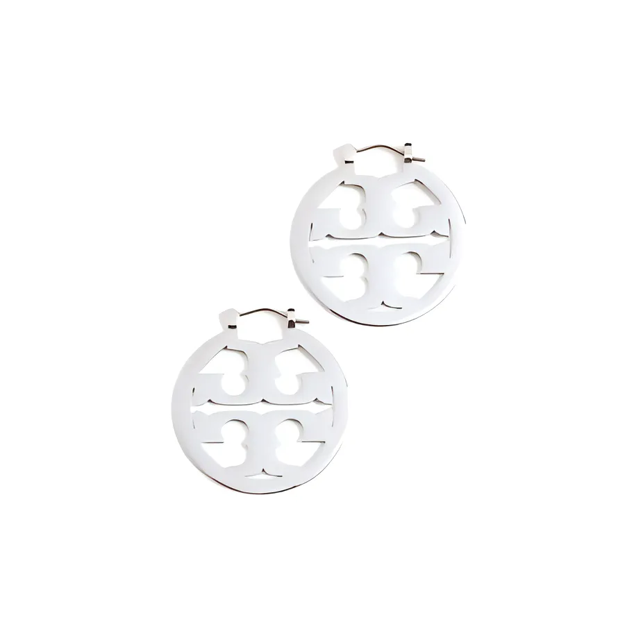 TORY BURCH Серьги из нержавеющей стали женские серебряные