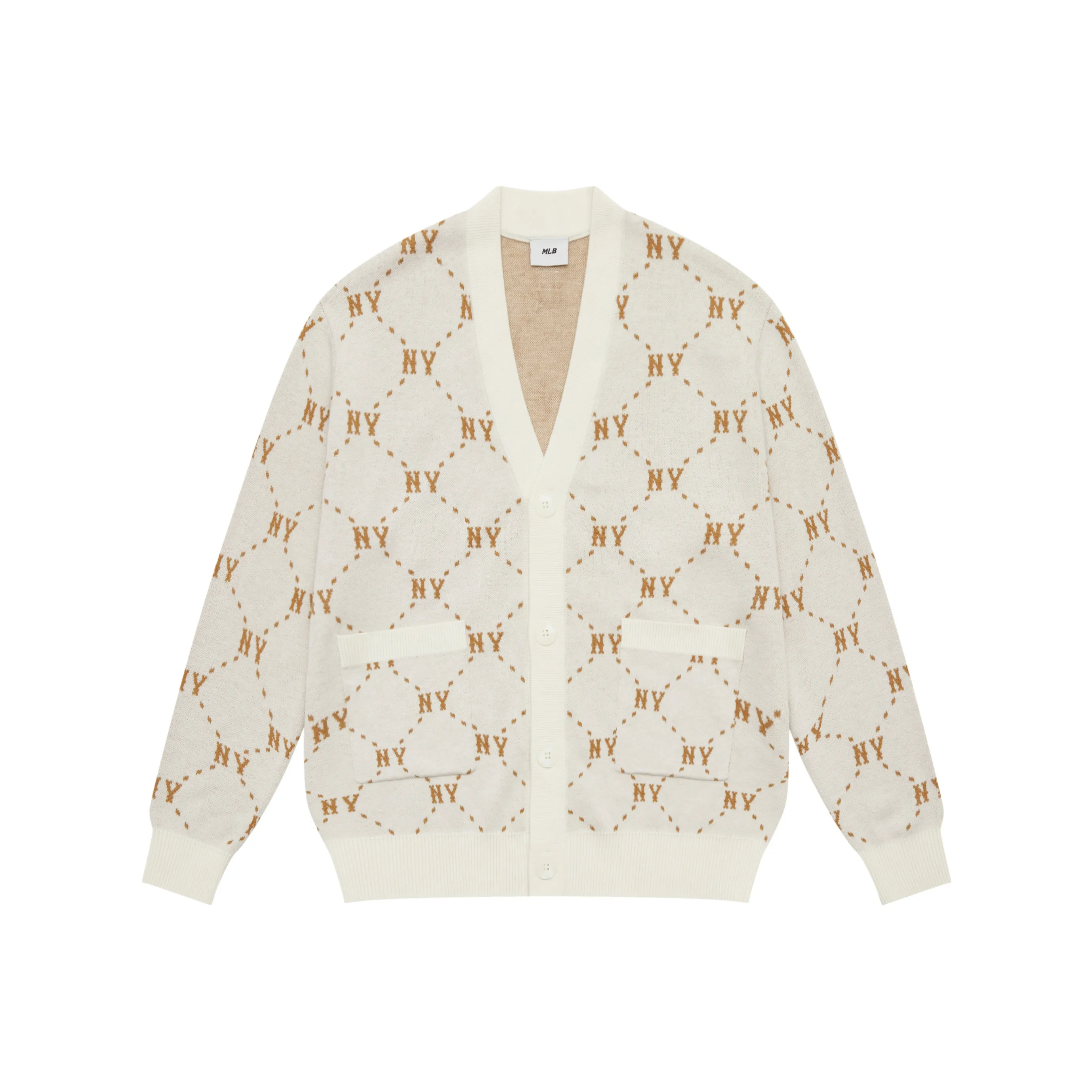 MLB MONOGRAM Collection New York Yankees 24FW Knitwear Unisex White
