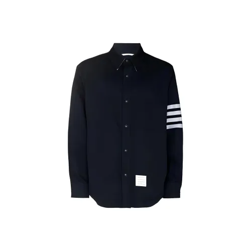 THOM BROWNE Мужские куртки морского синего цвета