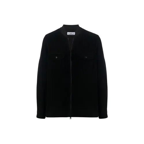 STONE ISLAND Черные Мужские Куртки