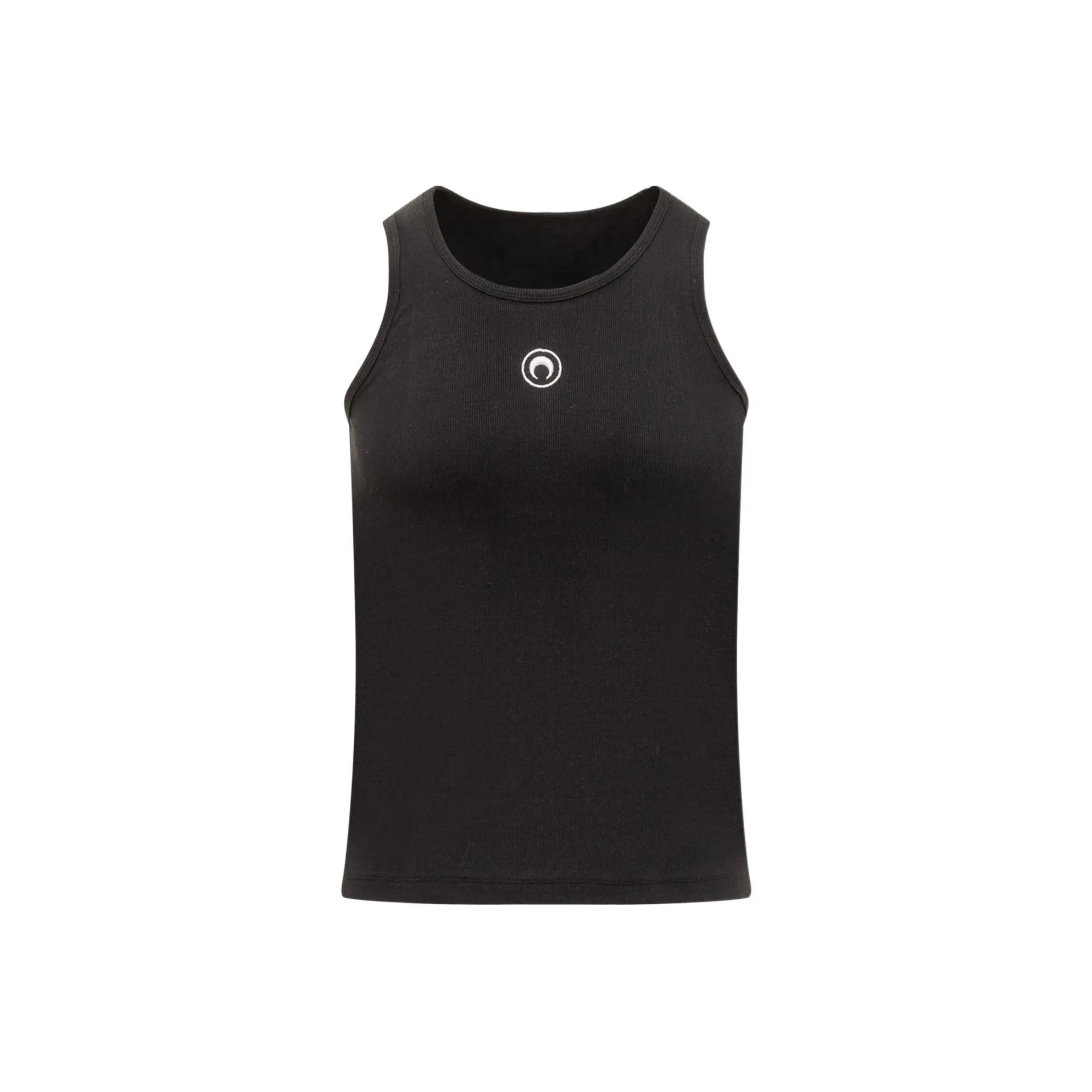 Marine Serre Crescent Moon Embroidered Crewneck Tank Top