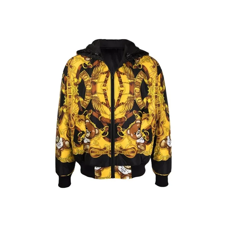 MOSCHINO Мужские черные куртки