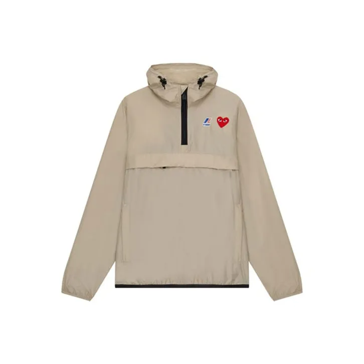 Comme Des Garçons Play X K Way Half Zipped Jacket