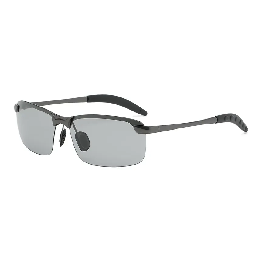 PRETTYALLUSION Металл Резина Квадратные Солнцезащитные очки Мужские