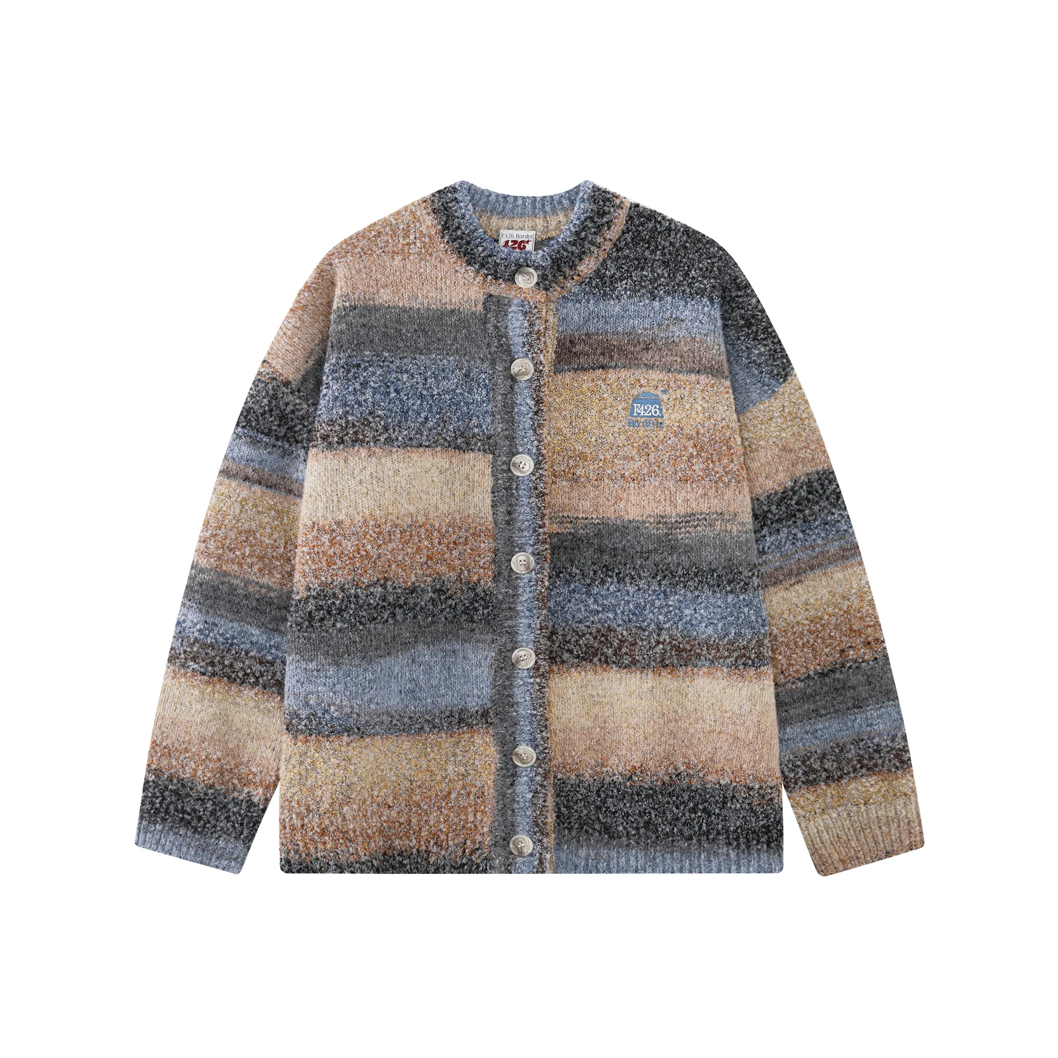 F426 Sweater Unisex Blue Apricot