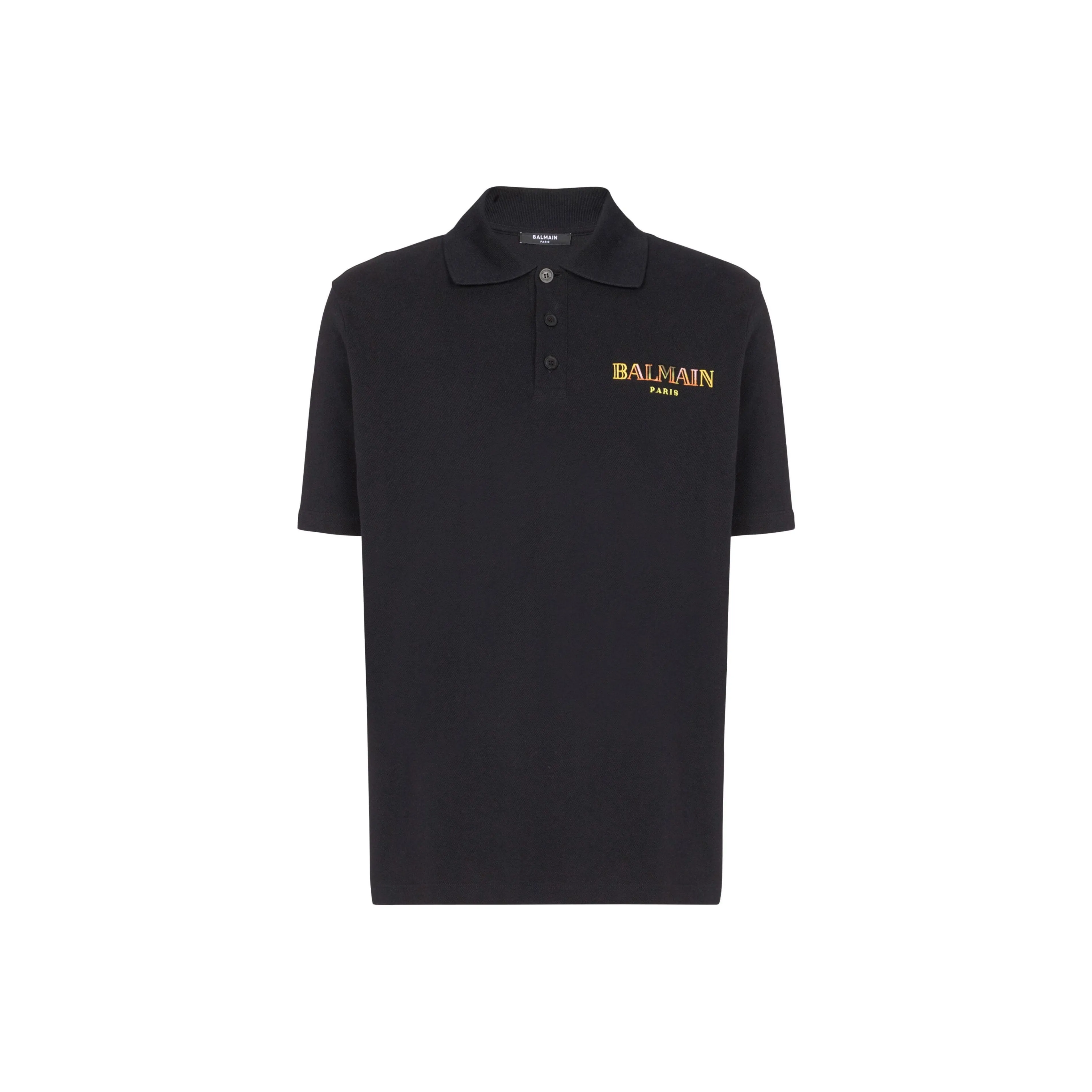 BALMAIN Vintage Logo Embroidered Polo Shirt