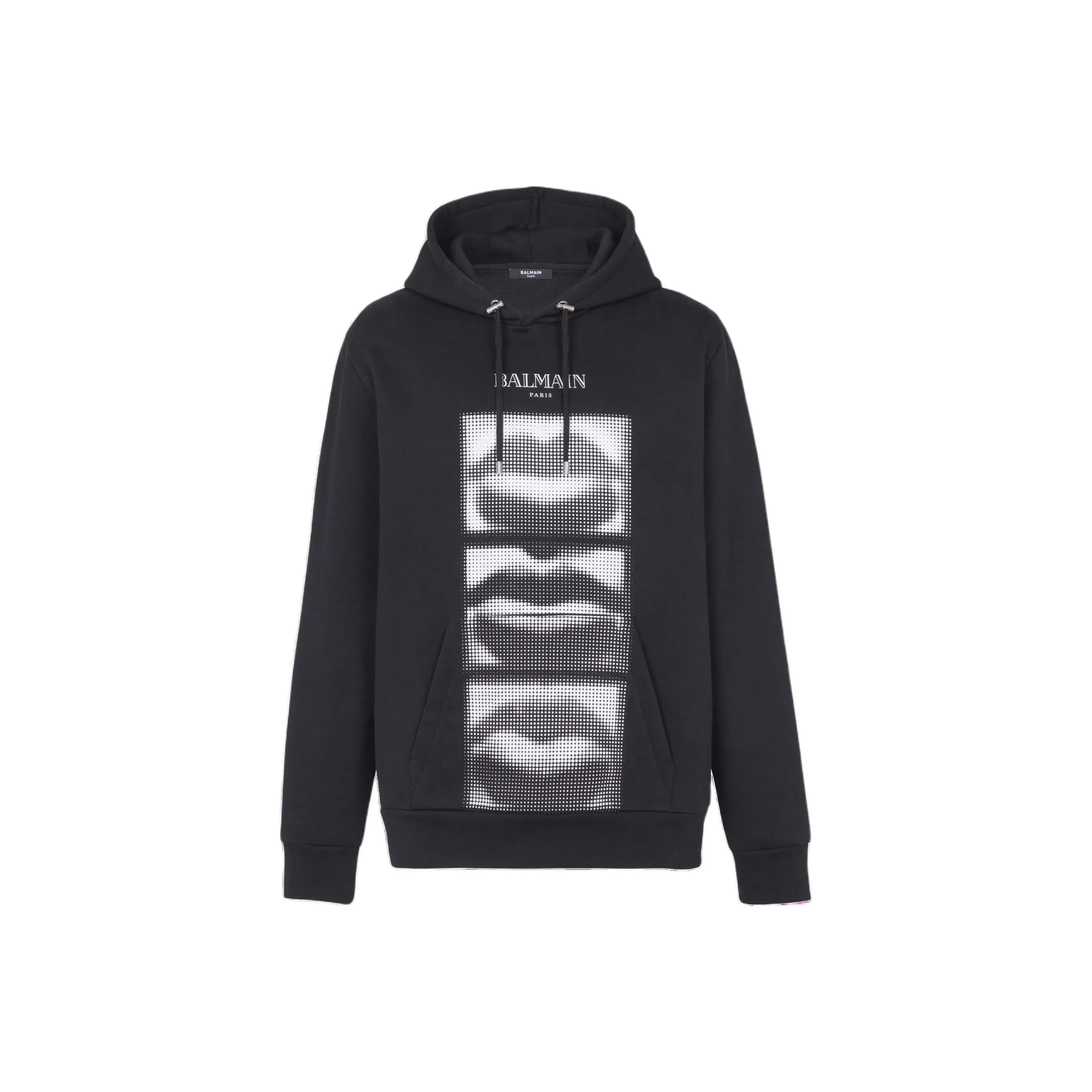 BALMAIN Vintage Lips Printed Hoodie