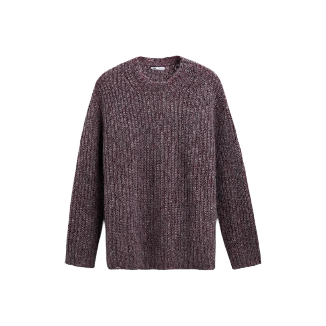 ZARA Бордово-красный Унисекс Свитеры