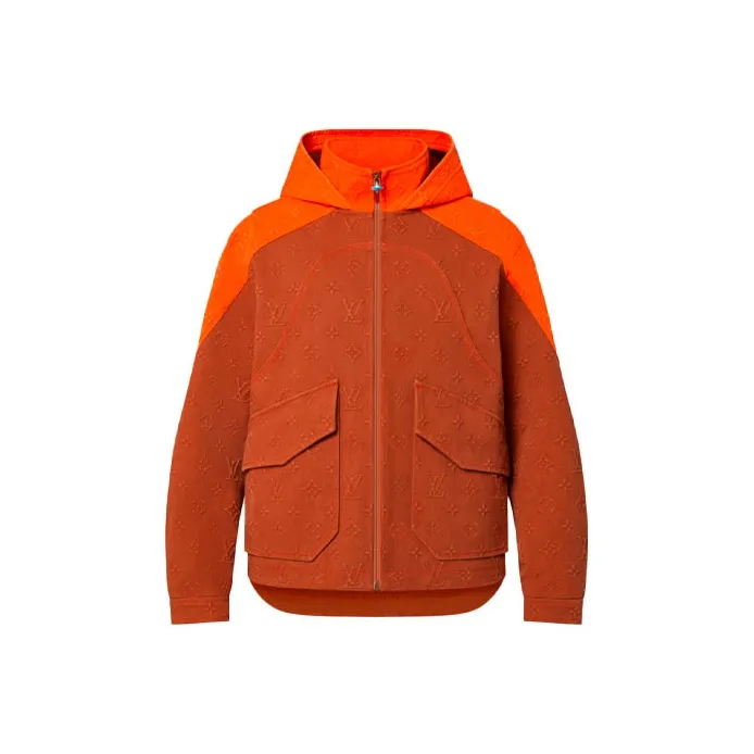 LOUIS VUITTON Monogram Hooded Denim Jacket