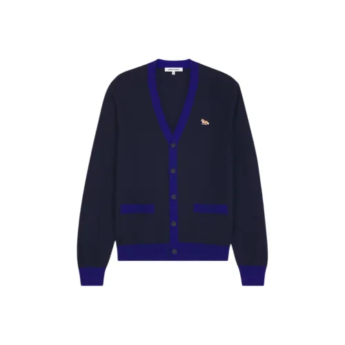 Maison Kitsune Чернильно-синий Мужские Свитеры