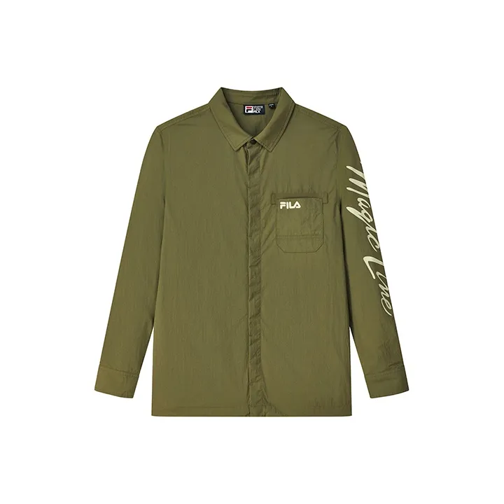 FILA Jackets Men's Withered Moss Green