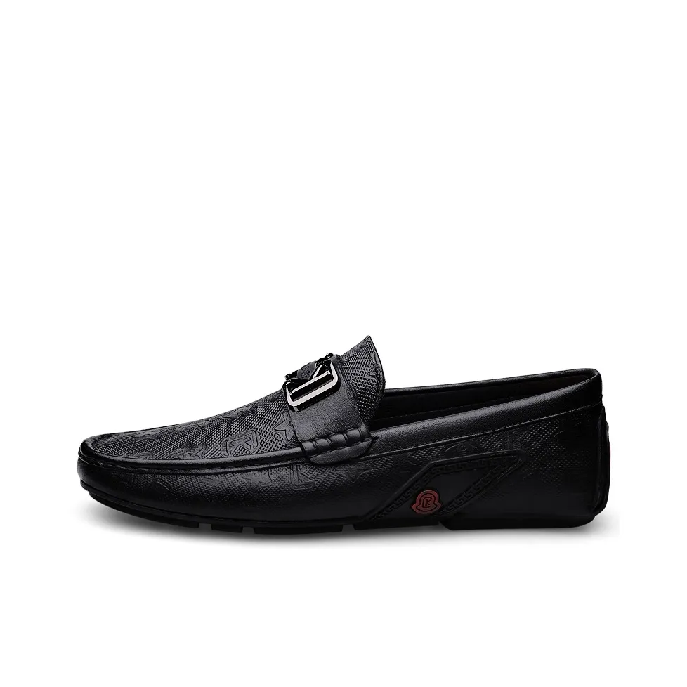 CKVUSAMG Gommino Loafers Unisex Black/Burgundy