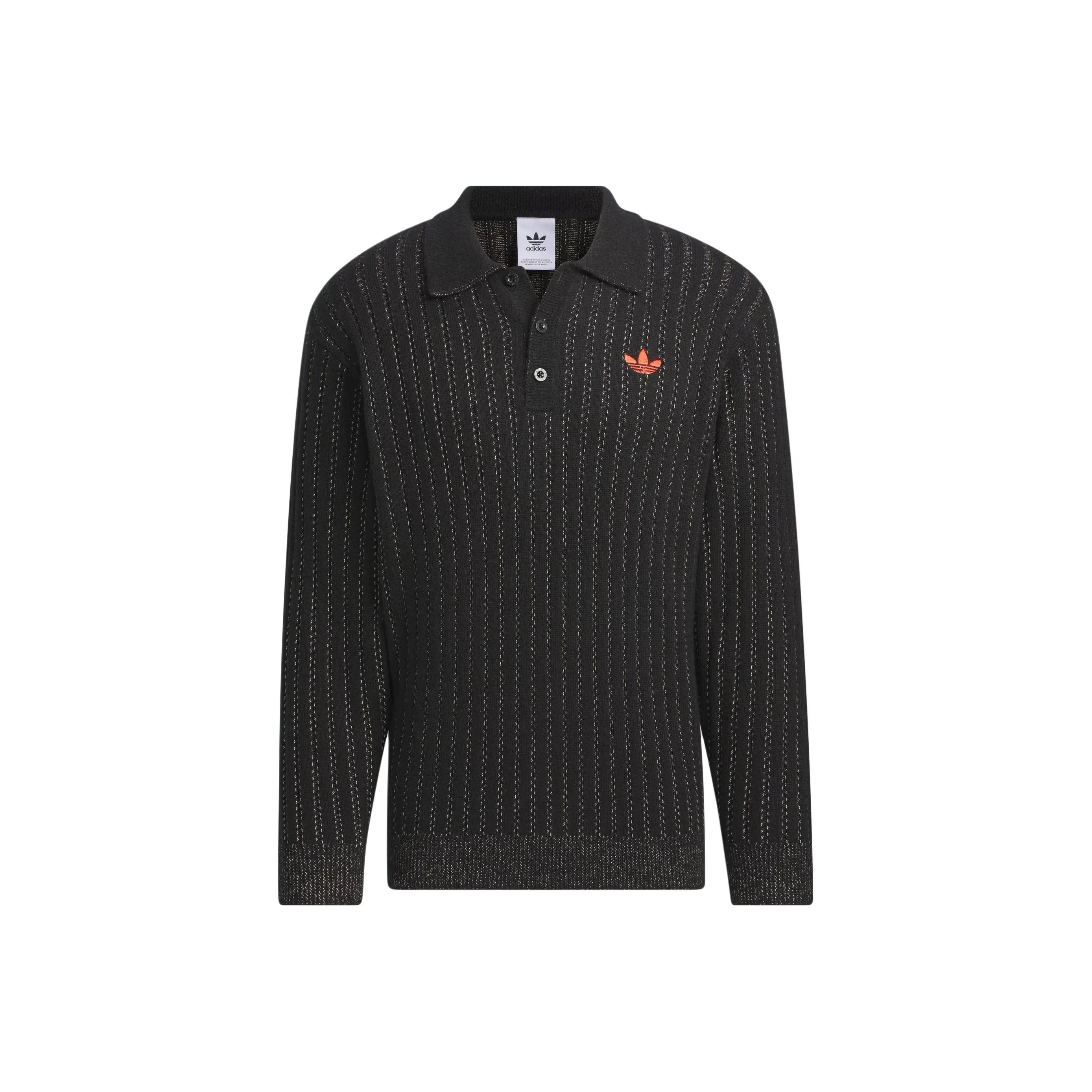 Adidas Originals SS24 V Day Polo Sweater Sweater Unisex Black