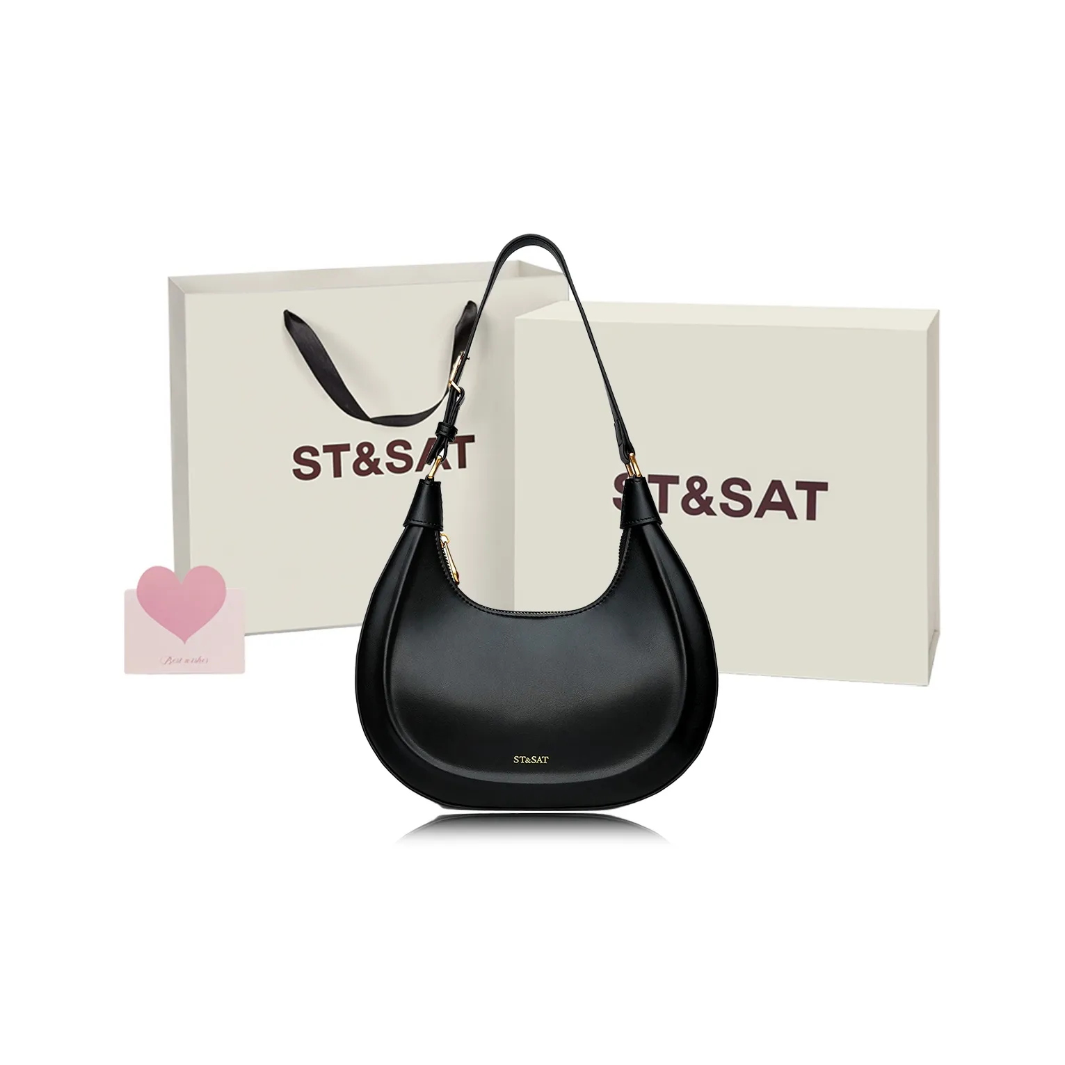 ST&SAT Composite Material With Synthetic Leather Shoulder Bag, Crossbody Bag, Shoulder Bag Regular Women's Multicolor
