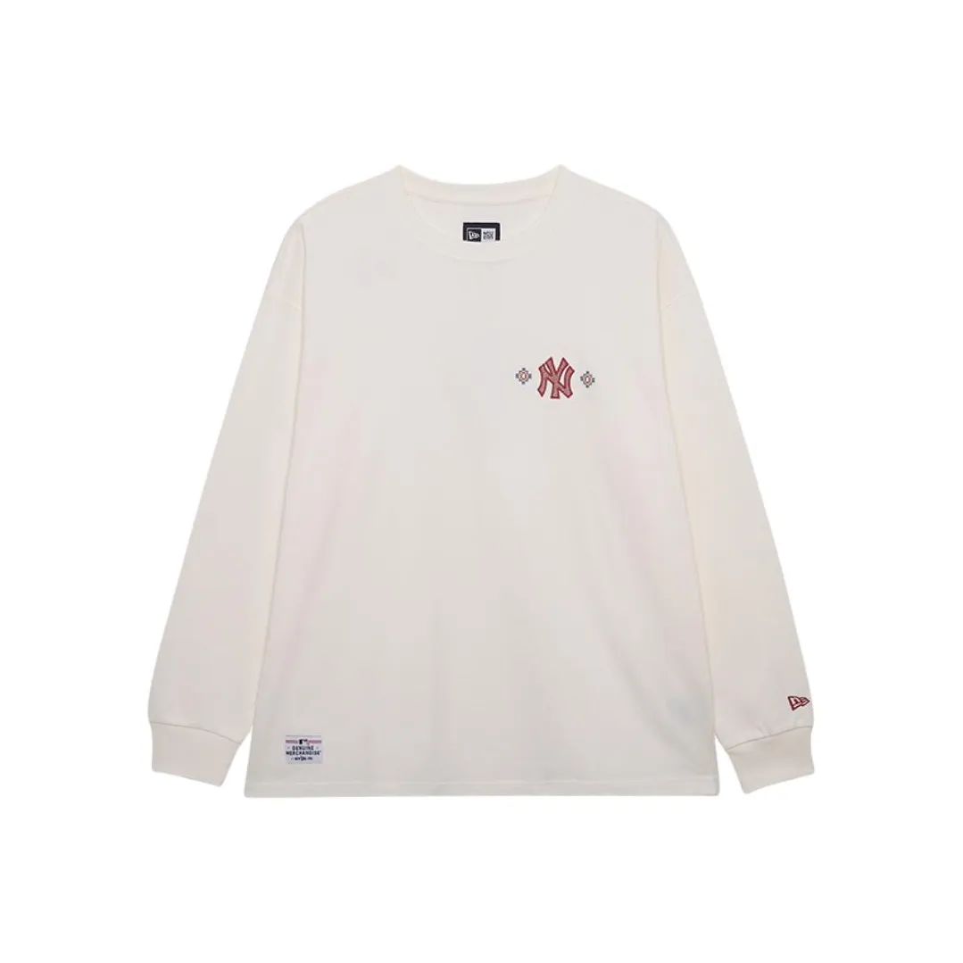 New Era x MLB Base Logo Свитшот Унисекс Айвори Белый