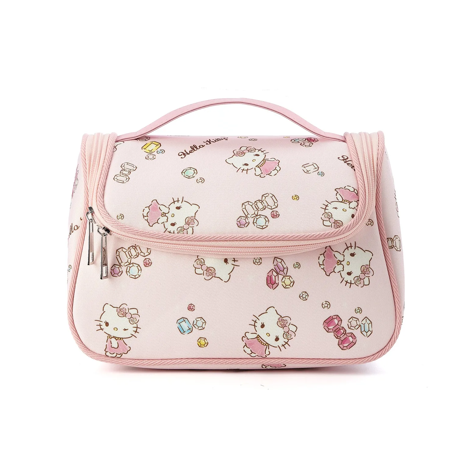 Sanrio Hello Kitty Холст Косметичка Женская Розовая