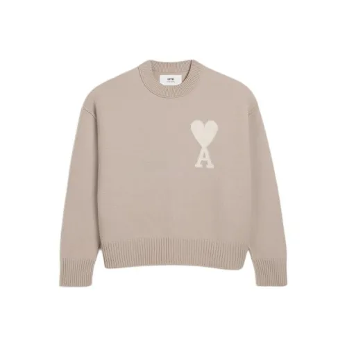 AMIPARIS De Coeur Бежевый Унисекс Свитеры