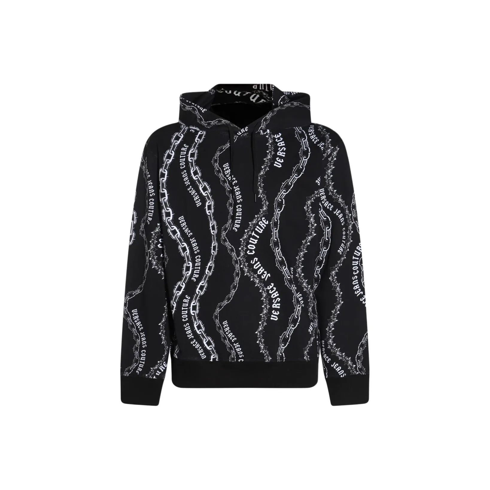 VERSACE Jeans Couture Logo print Cotton Hoodie