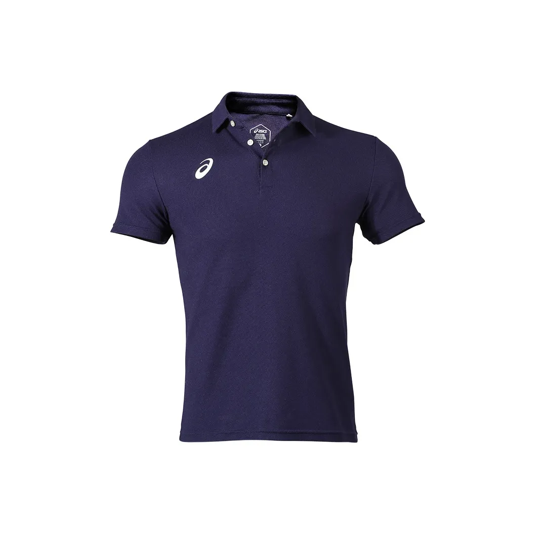 Asics Поло Мужское Темно-Синий