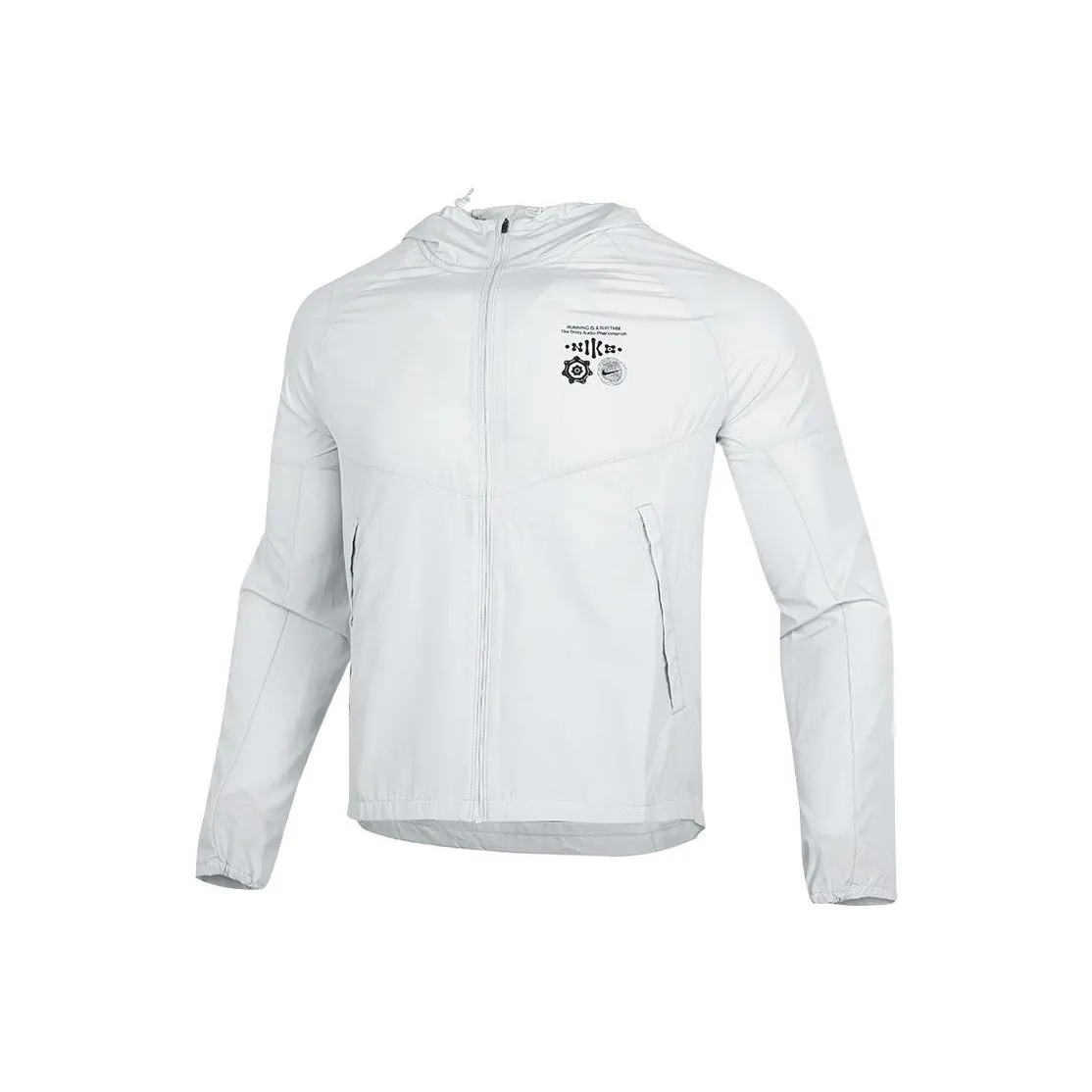 Nike MILER Серый Белый Мужские Куртки