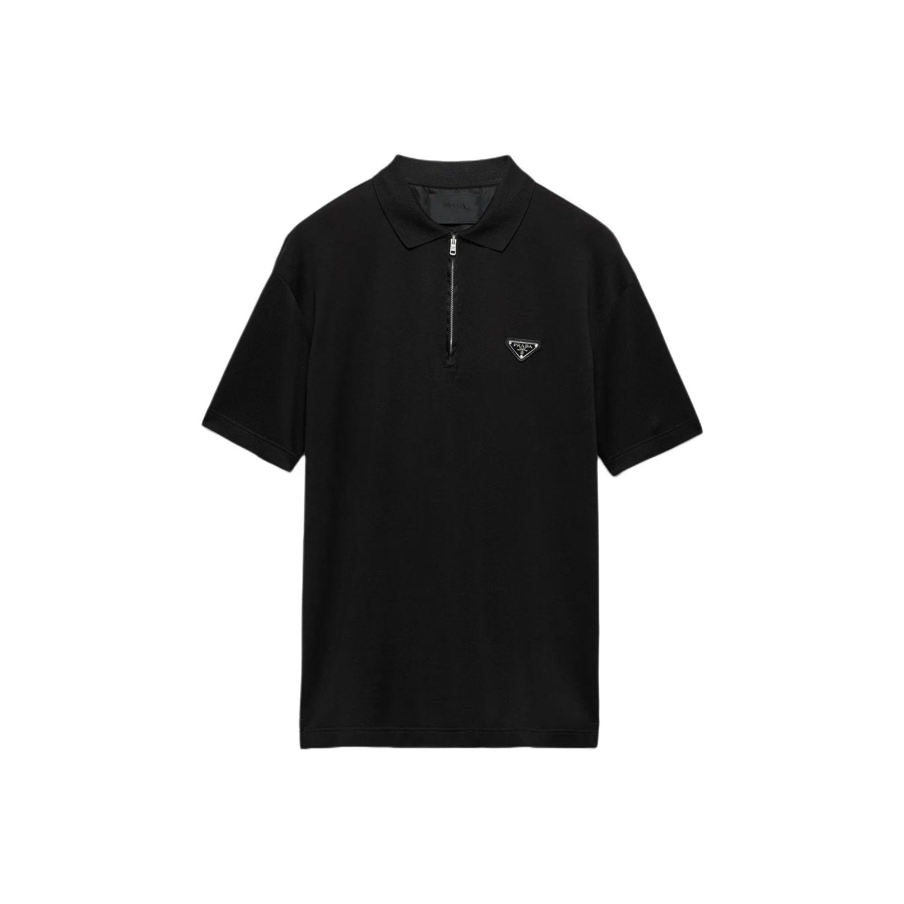 prada pour Re Nylon FW24 Polo Shirt Men's Black