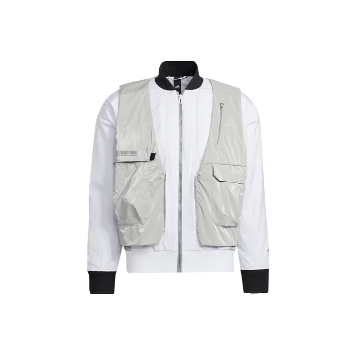 Adidas X Transformers Co Брендированная Серия Куртки и Пальто Унисекс Серый