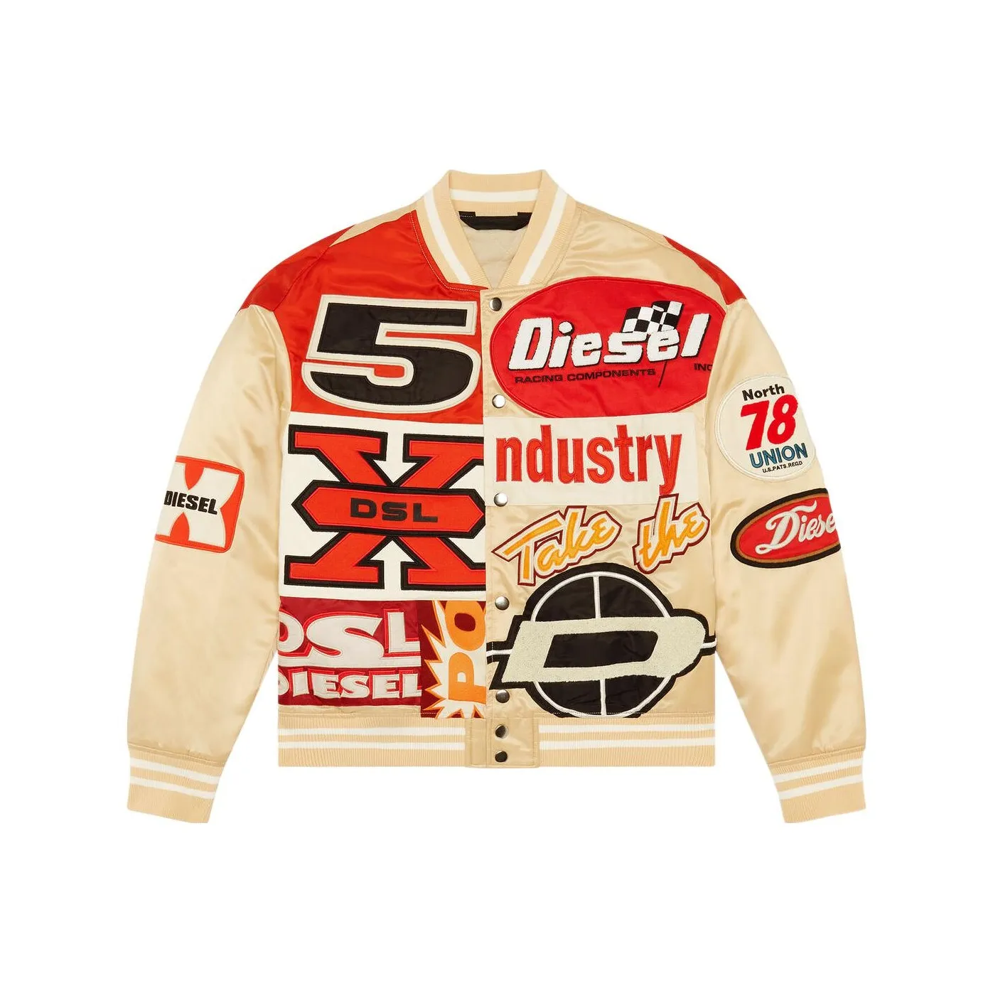 DIESEL Schwarz Jackets Men Beige
