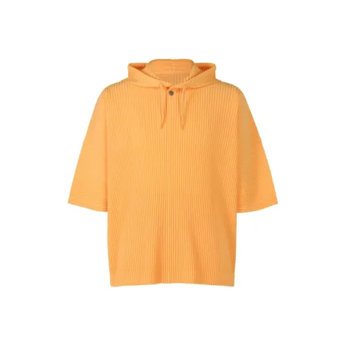 Homme Plissé Issey Miyake Дынно-оранжевый Мужские Рубашки T