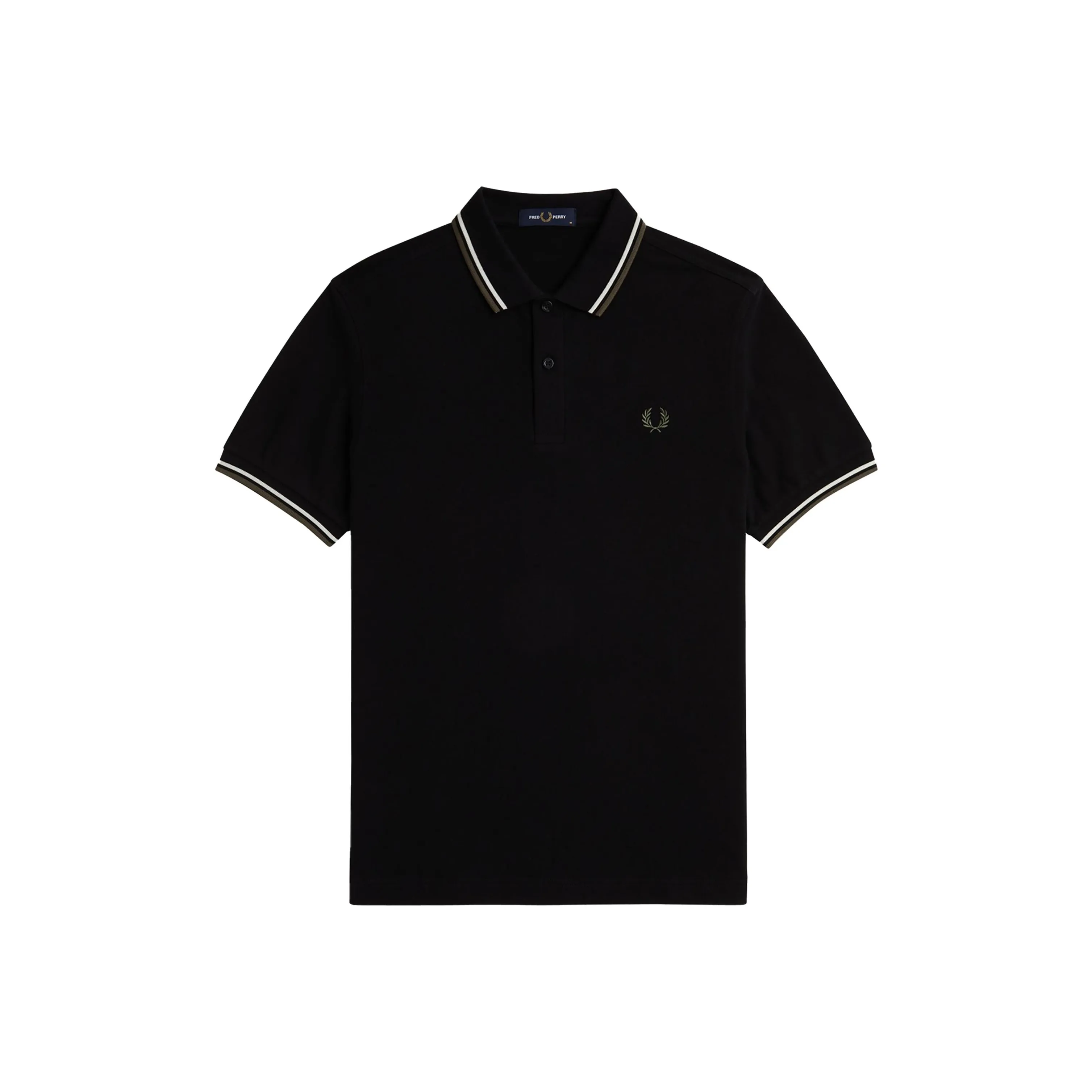 FRED PERRY Поло Мужское Черное