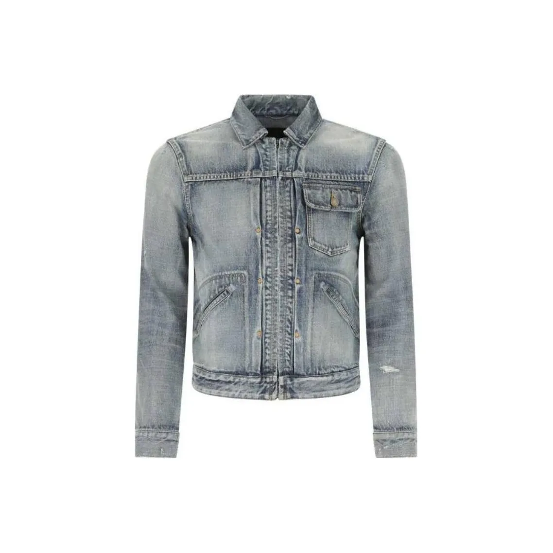 SAINT LAURENT SS22 Jackets Coats Men's Blue
