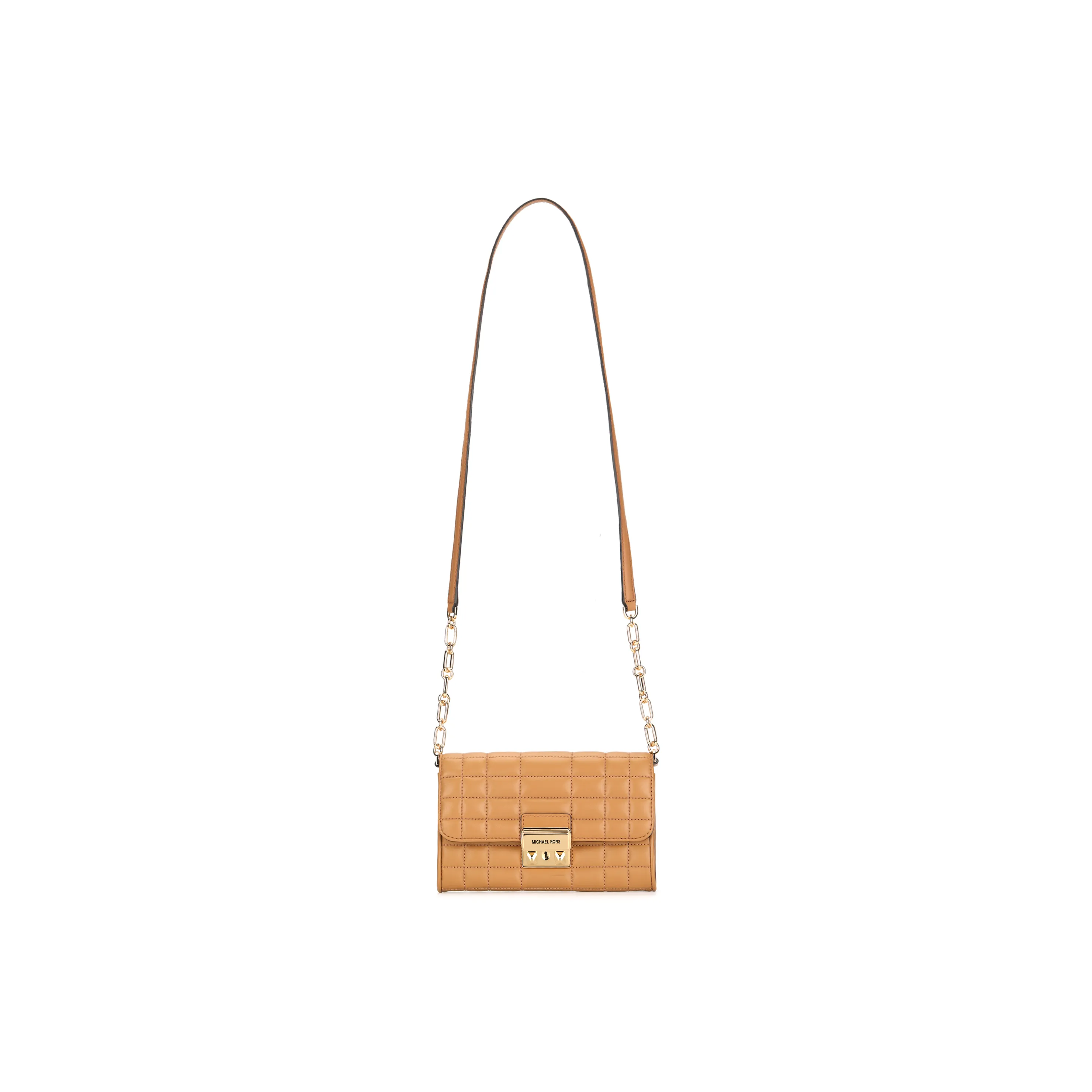 MICHAEL KORS Leather Shoulder Bag Crossbody Bag Large Size Women's Light Roasted Beancurd