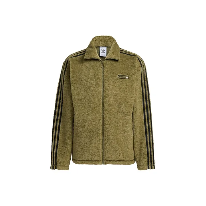 Adidas Originals Fleece Jacket Sports Jackets Men's Olive Green