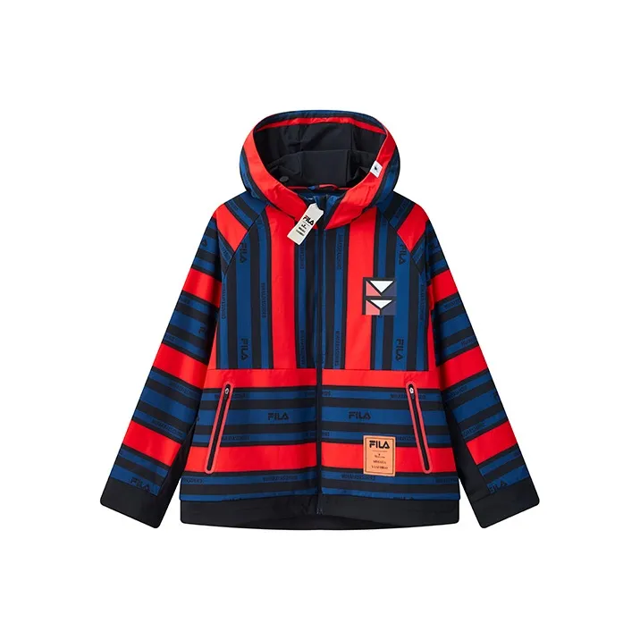 Mihara Yasuhiro X FILA MIHARA YASUHIRO Collaboration Collection Jackets Men's Red & Navy Blue Stripes