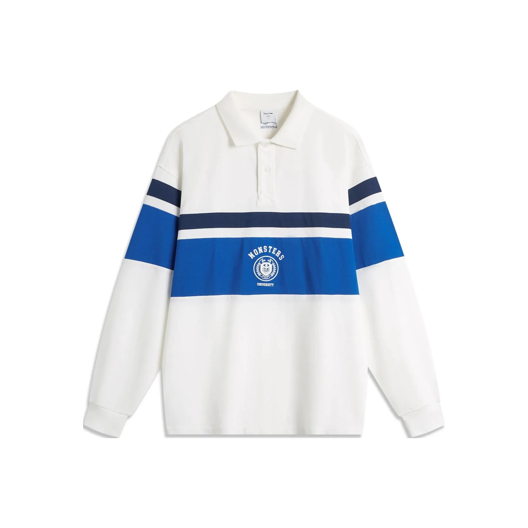 LiNing x Disney Поло Мужское Айвори Цветной Синий