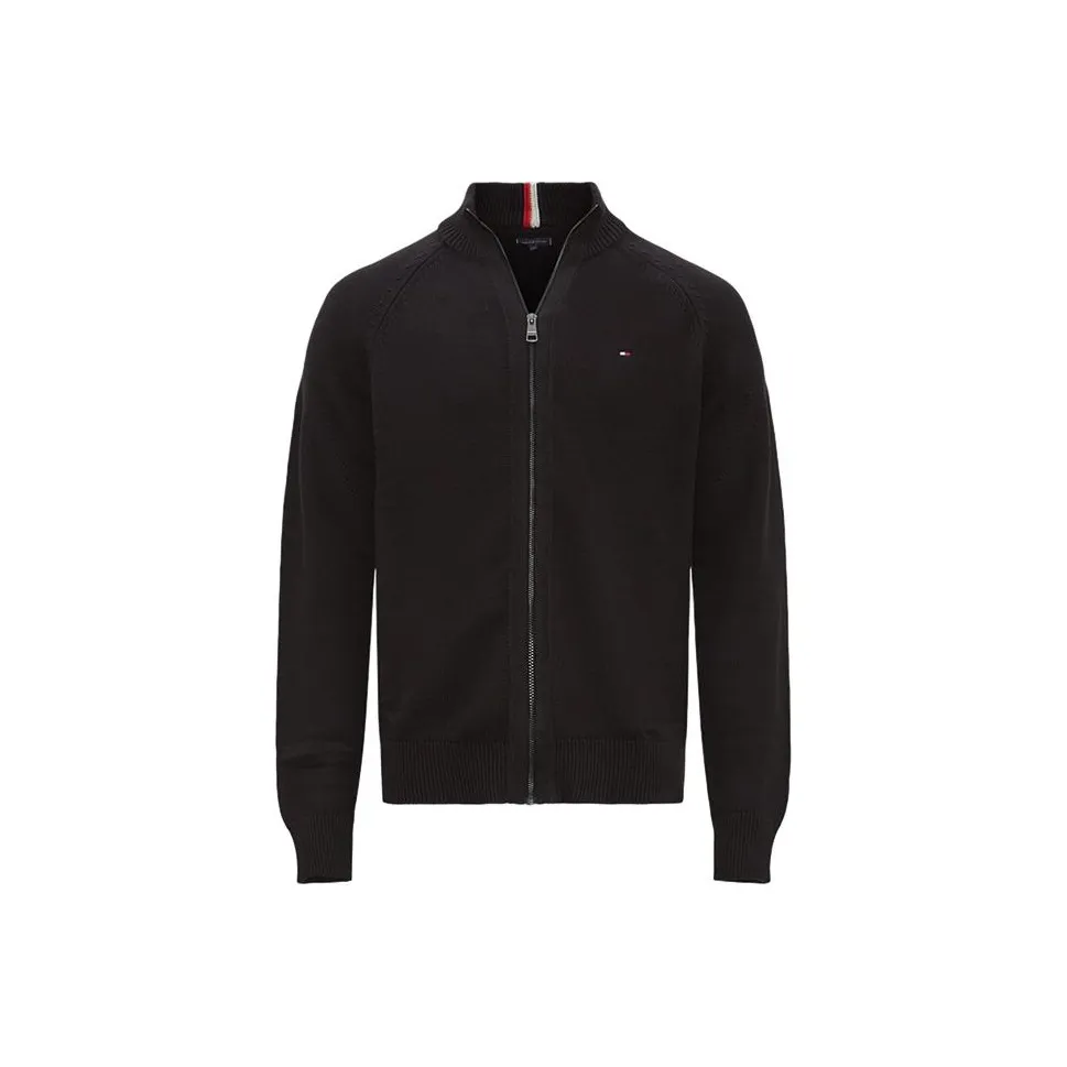 Tommy Hilfiger Knitted Fabric Cardigan Men's Black