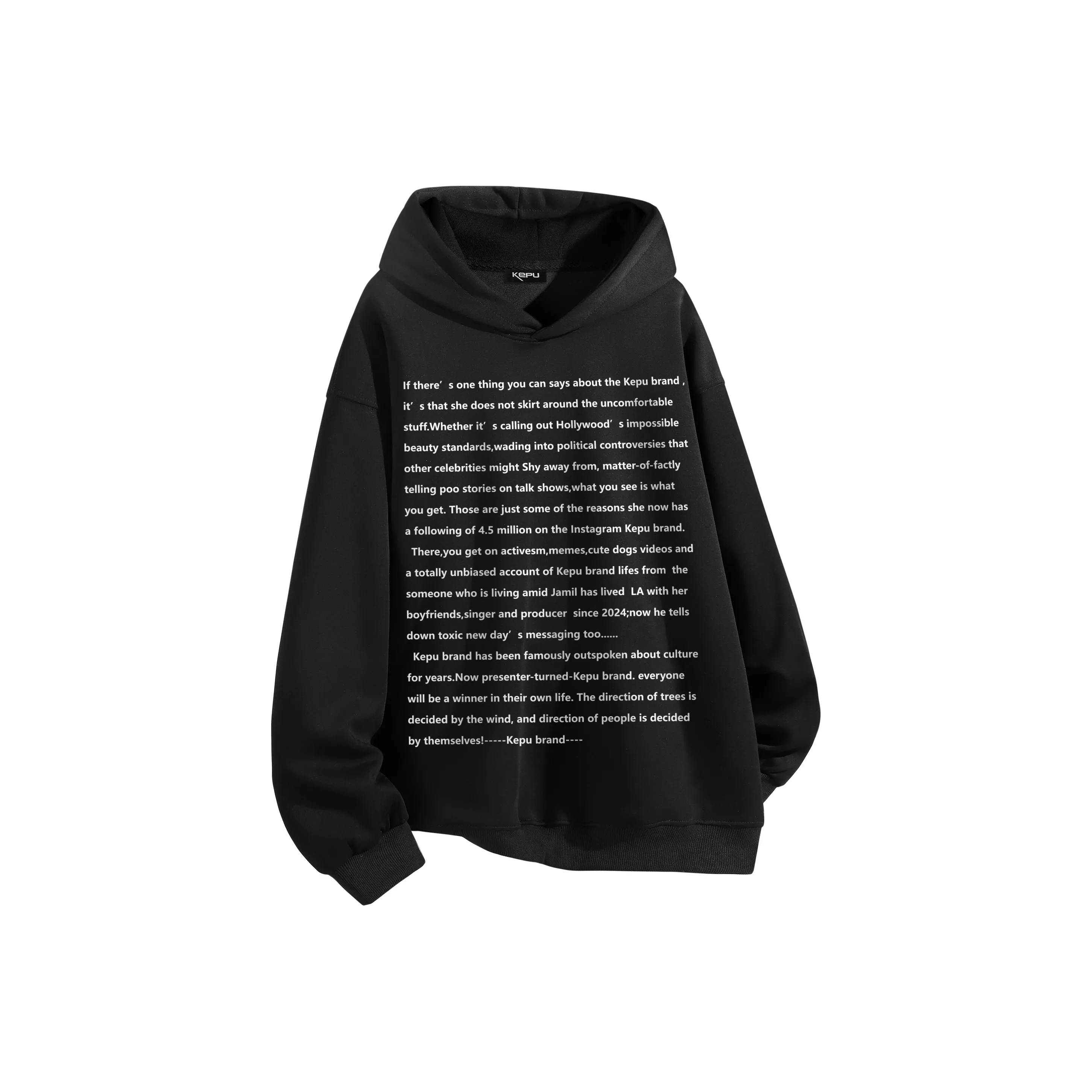 Kepu Толстовка Унисекс Белый Фотиния Серый