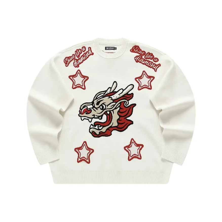FILA FUSION Knitwear Unisex Cloud White