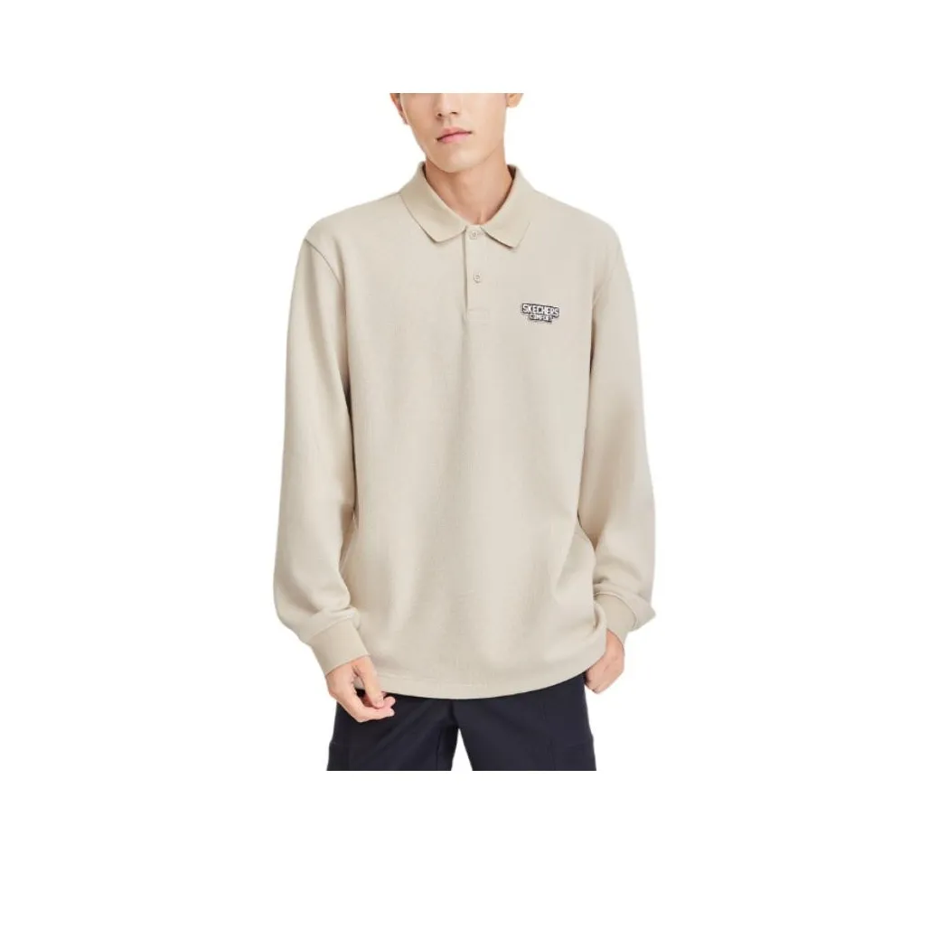 Skechers Sports Alliance Series Polo Shirts Men Light Brown/0046