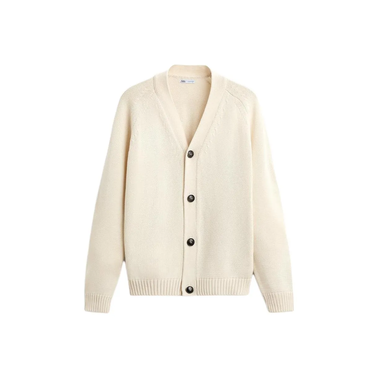 ZARA Белый Мужской Трикотаж